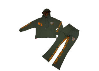 Focus | Broken Hearts Sweatsuit ( Olive)