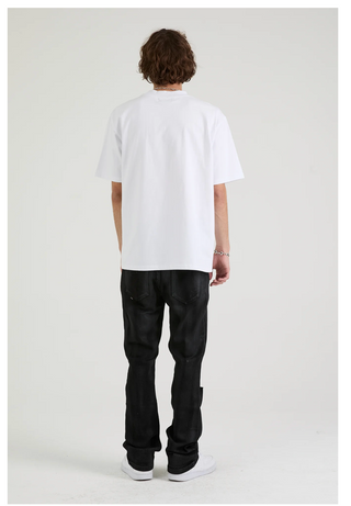RTA | RICO MOCK NECK SHORT SLEEVE TEE | White