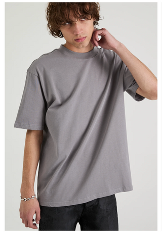 RTA | RICO MOCK NECK SHORT SLEEVE TEE | Stone