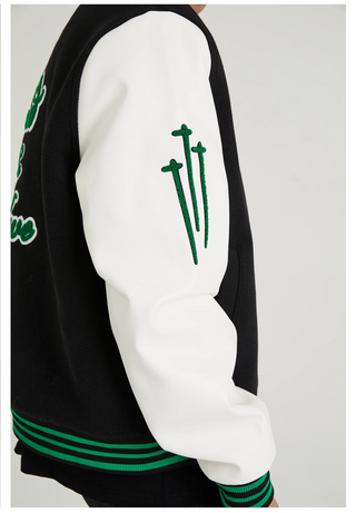 RTA | MARTY JACKET | BLACK WHITE SCRIPT LOGO