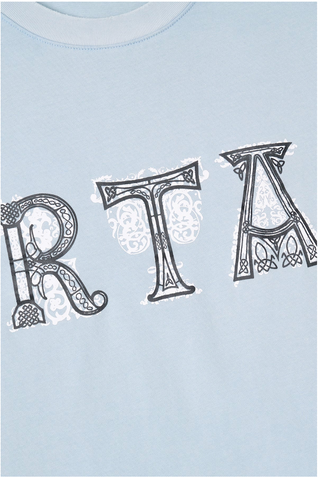 RTA | COLIN OVERSIZED SHORT SLEEVE TEE | SPIRIT BLUE ILLUMINATED LOGO