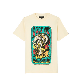 Cult Of individuality | Short Sleeve Crew Neck Tee "May The Bridges" in Winter White