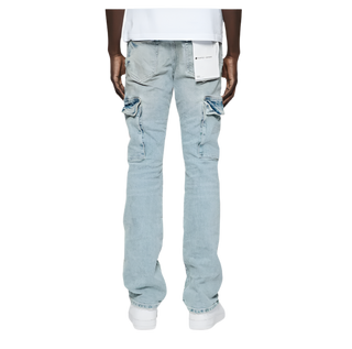 Purple Brand | Purple Brand Worn Light Indigo Cargo Jeans