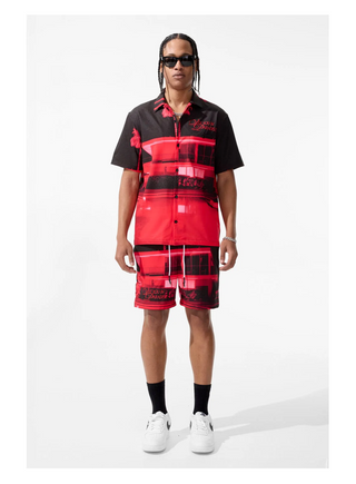 Jordan Craig | Wanderlust S/S Party Shirt (Red)