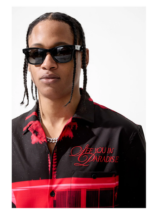 Jordan Craig | Wanderlust S/S Party Shirt (Red)