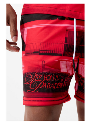 Jordan Craig | Wanderlust S/S Party Shorts (Red)