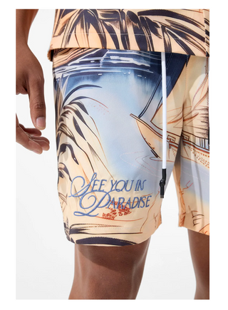 Jordan Craig | Wanderlust S/S Party Shorts (Cream)