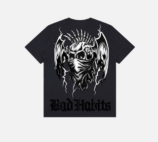Roku Studio | Bad Habits Punk Tee with Rhinestones (Black)