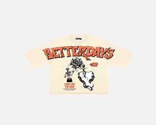Roku Studio | BETTER DAYZ CROPPED DROP SHOULDER TEE WITH RHINESTONE DETAILS