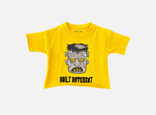 Focus Kids | Focus Kids 'Face' Cropped T-Shirt (Yellow)