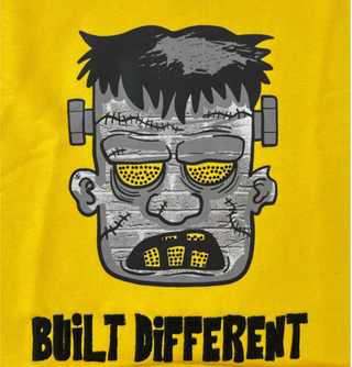 Focus Kids | Focus Kids 'Face' Cropped T-Shirt (Yellow)