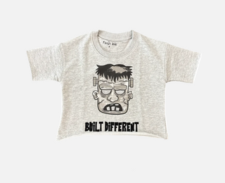 Focus Kids | Focus Kids 'Face' Cropped T-Shirt (Grey)