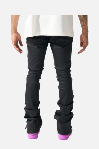 Serenede | "Caviar" Wax Stacked Jeans
