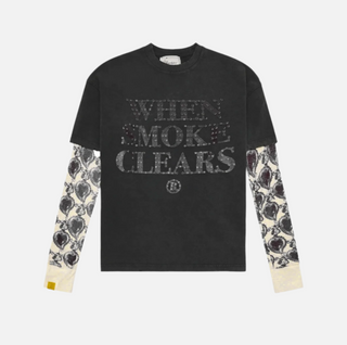 When Smoke Clears | Diamond Logo Thermal L/S-grey wash