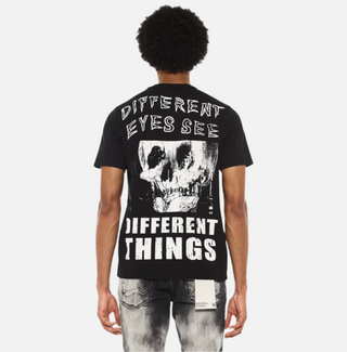 Cult Of individuality | SHORT SLEEVE HEAVY WEIGHT CREW NECK "ILLUSION" TEE