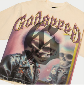 Godspeed | Man In The Mirror” Bone Tee