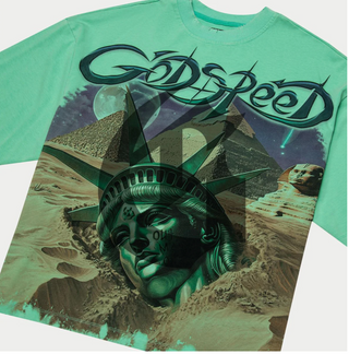 Godspeed | Mother Cairo” Teal Tee