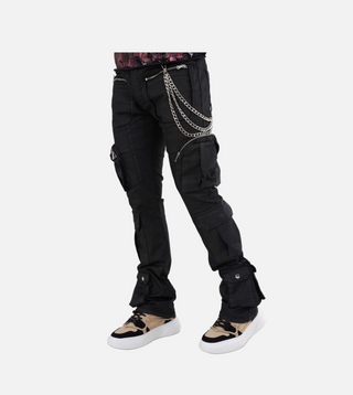 Elite Kids | WAX Mens Stacked Denim Jet Black