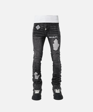Guapi | Iron Grey Rivets Denim