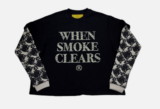 When Smoke Clears | Diamond Thermal L/S Tee | Black/Bone