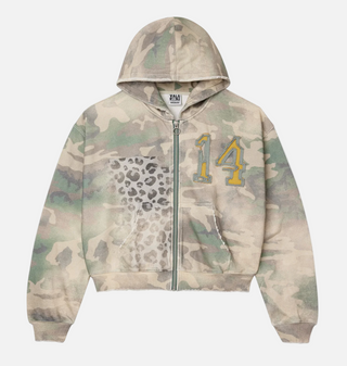 Vale Forever | Cheetah Camo Zip Up Green