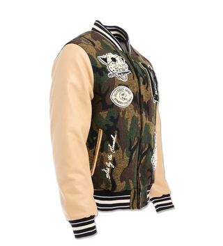 Jordan Craig | Life of Vice Varsity Jacket (Vintage Camo)
