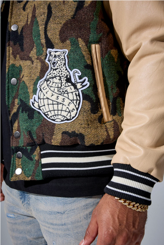Jordan Craig | Life of Vice Varsity Jacket (Vintage Camo)
