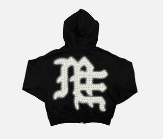 Mixed Emotion | Black ‘End’ Rhinestone hoodie