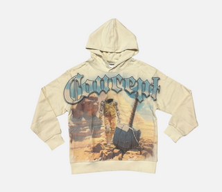 Concept | "ART OF WAR" HOODY - CREAM