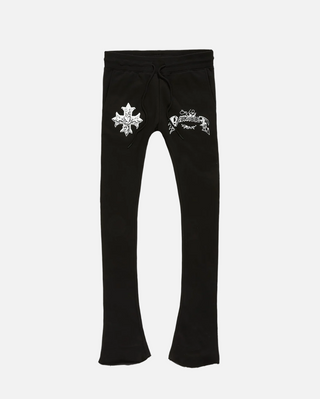 See You in Paradise | Tour Stacked Sweatpants (Black)