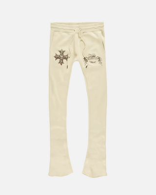 See You in Paradise | Tour Stacked Sweatpants (Khaki)