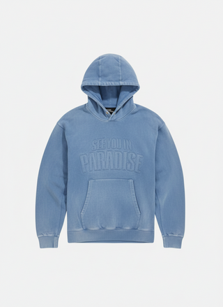 See You in Paradise | Oasis Washed Pullover Hoodie (Light Blue)