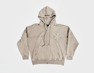 Hudson | STUDDED FLEECE OVERSIZED HOODY (Sail)