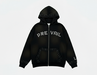 Prevail | Flare Rhinestone hoodie (black)