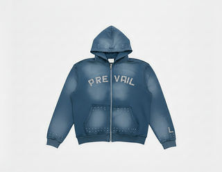 Prevail | Flare Rhinestone hoodie (Blue)