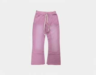 Legends Prevail | Flare Rhinestone sweatpants (Pink)