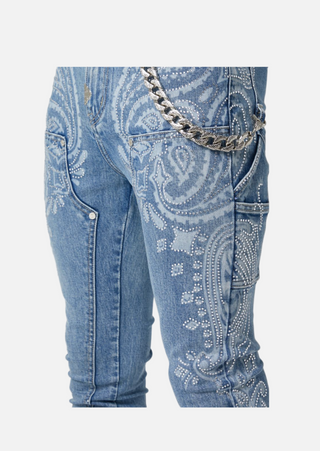 Guapi | Vintage Blue Paisley Denim
