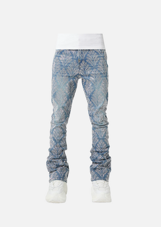 Guapi | Steel Blue Embellished Denim V2