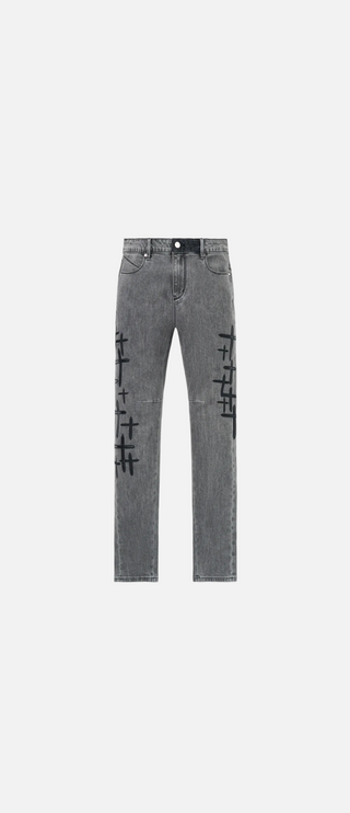 RTA | BRYANT SKINNY JEAN | CLOUDED MIST CROSS PATCH
