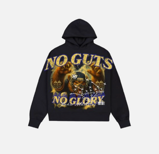 Roku Studio | GLORY DROP SHOULDER CLASSIC BOXY FLEECE HOODIE (Black)