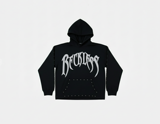 Focus | Focus Reckless Stud Cropped Hoodie (Black)