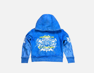 Elite Kids | Saints Washed Rhinestone + Pearls Hoodie