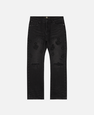 When Smoke Clears | CHAINSTITCH DENIM (BLACK WASH)