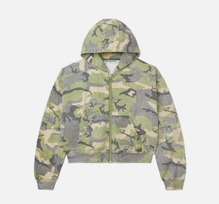 Vale Forever | Crystal Camo Work Jacket Green