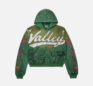 Vale Forever | Inferno Zip Up Hoodie Green