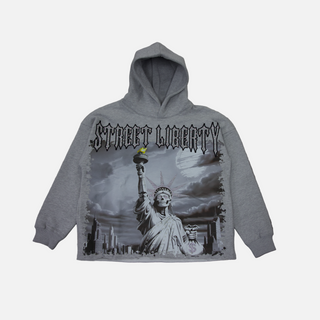 Focus | Street Liberty Rhinestones Cropped (Grey)