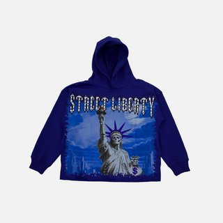 Focus | Street Liberty Rhinestones Cropped (Blue)