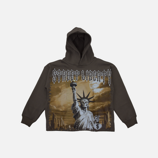 Focus | Street Liberty Rhinestones Cropped (Taupe)