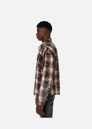 Guapi | Mocha Rhinestone Flannel