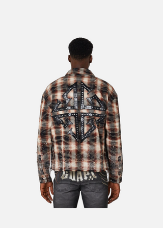 Guapi | Mocha Rhinestone Flannel